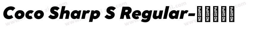 Coco Sharp S Regular字体转换